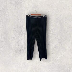 Dalia Women’s Size 14 Black w/ Pink Pin Stripes Dress Pants